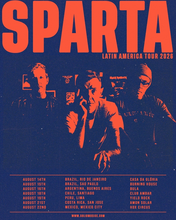 Sparta 2026 & 2027 concert poster